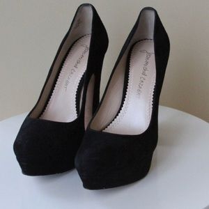 Jean Michel Cazabat Black Suede Heels